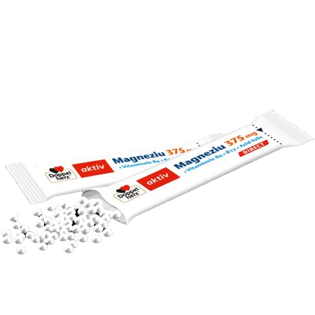 Aktiv Magneziu 375 mg Direct + Vitaminele B6 + B12 + Acid folic, 20 plicuri, Doppelherz