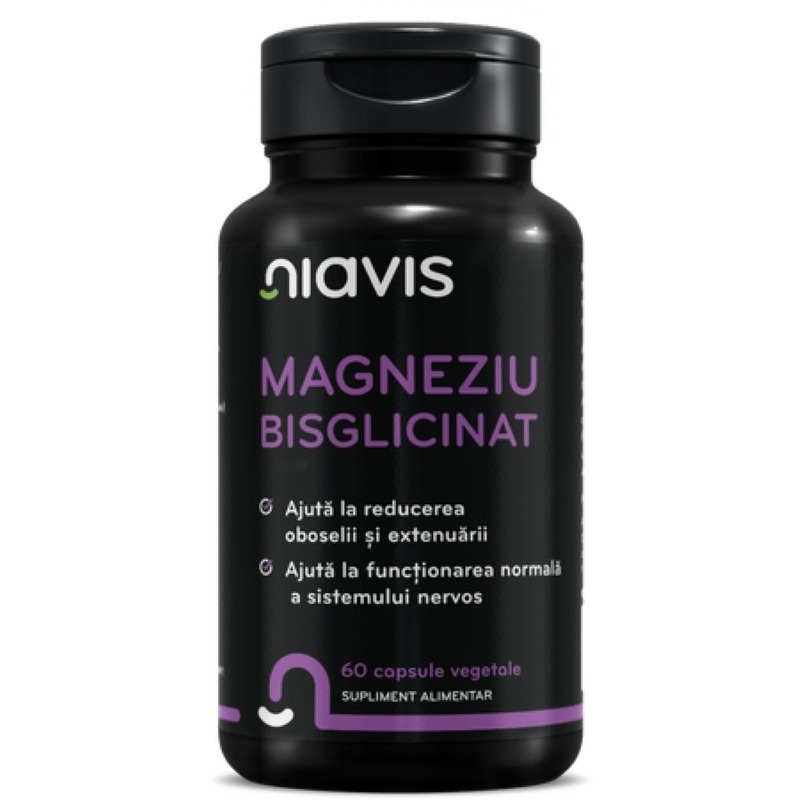 Magneziu Bisglicinat, 60 capsule, Niavis