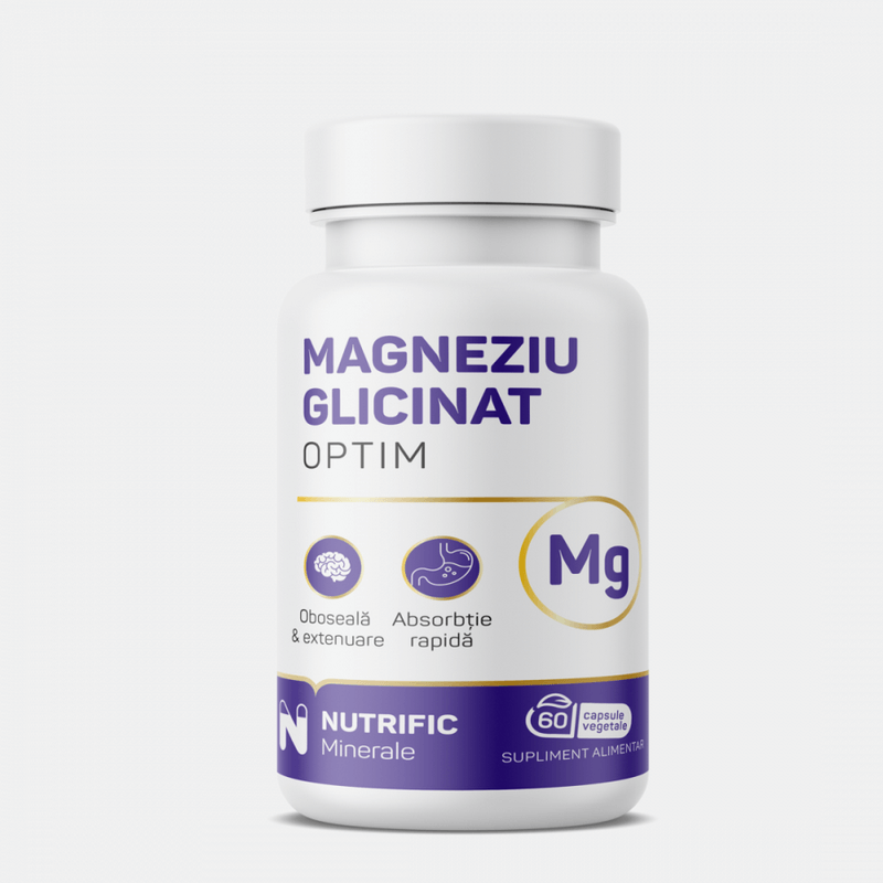 Magneziu glicinat Optim, 60 capsule, Nutrific