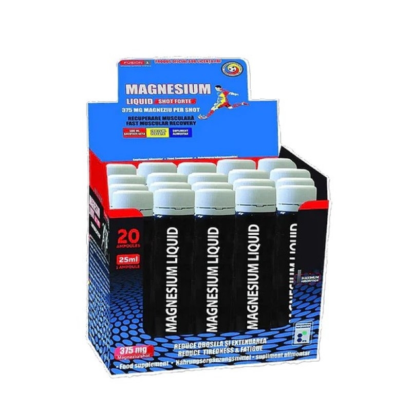 Magneziu lichid cu aroma de cirese si lamaie, 25 ml, 20 doze, Natural Plus