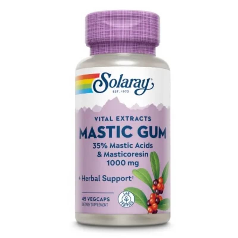 Mastic Gum Solaray, 1000 mg, 45 capsule, Secom
