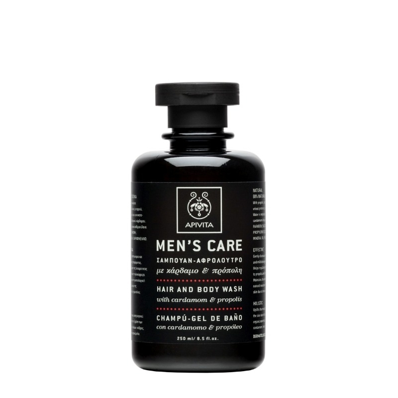 Men Gel spalare corp si par, 250ml, Apivita