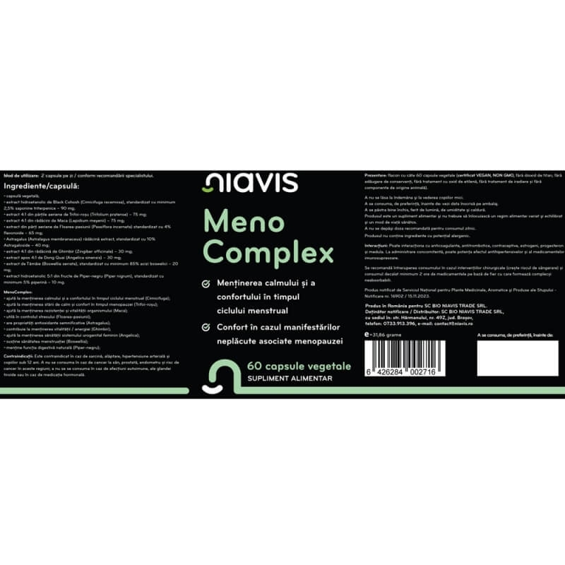 Meno Complex, 60 capsule, Niavis
