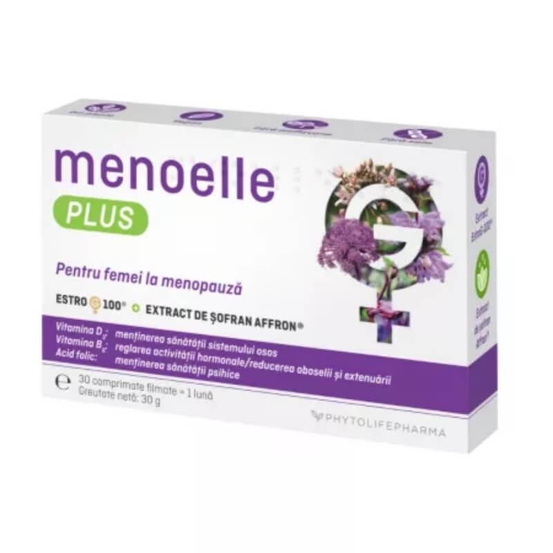 Menoelle Plus, 30 comprimate, Phytolifepharma