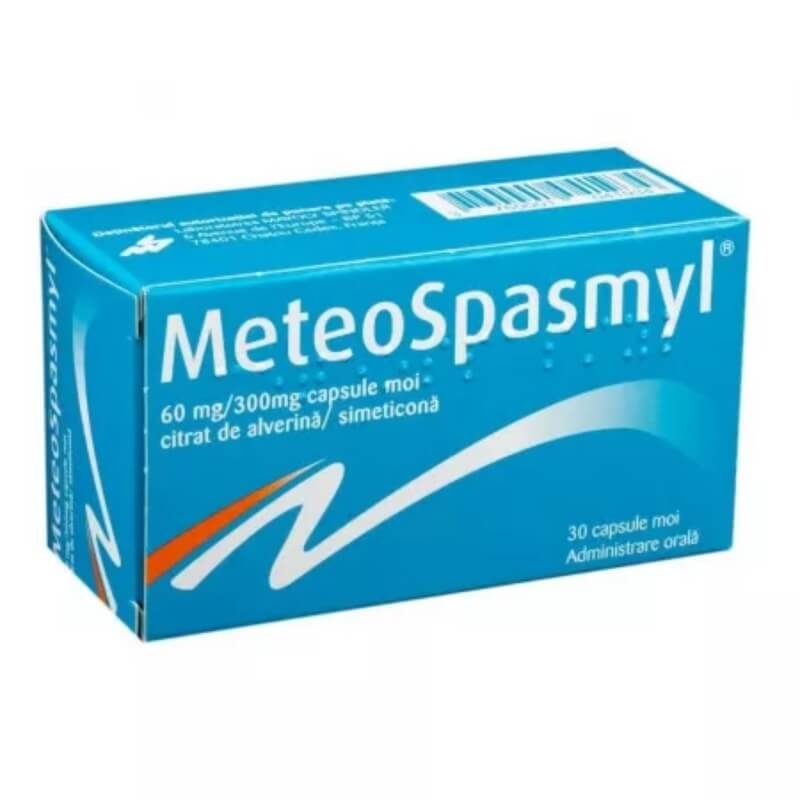 Meteospasmyl, 60 mg/300mg, 30 capsule moi, Laboratoires Mayoly Spindler