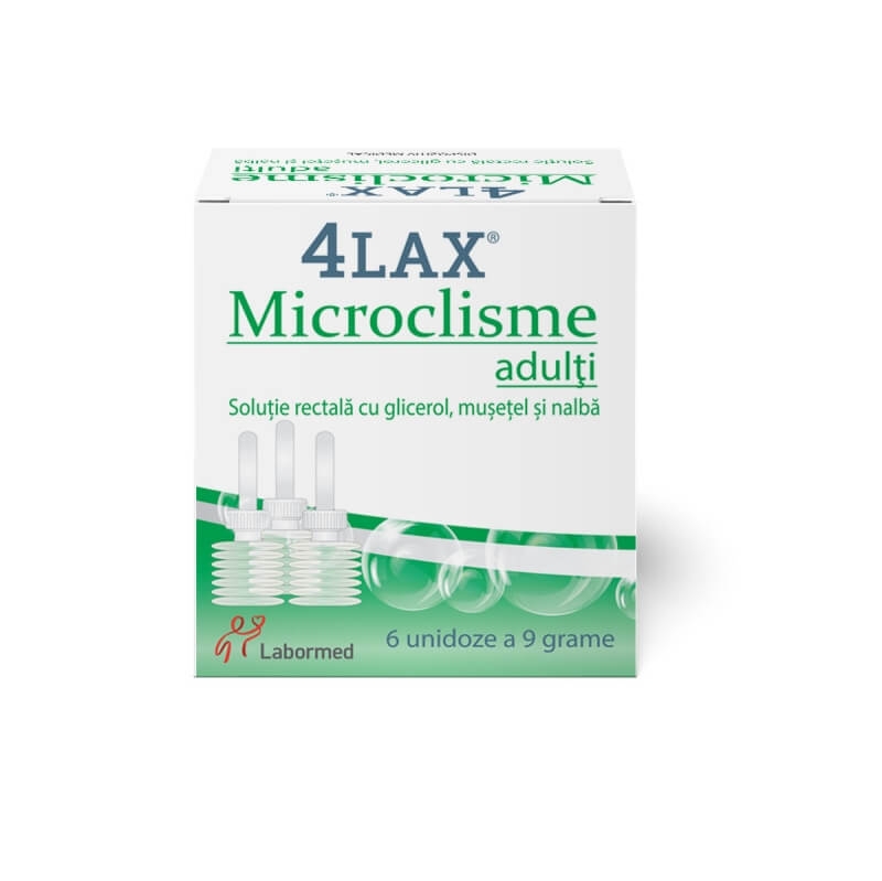 Microclisme adulti 4Lax, 6 unidoze 9 g, Labormed