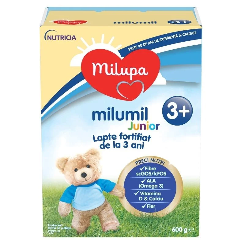 Milumil Junior 3+ Lapte pentru copii de la 3 ani, 600g, Milupa