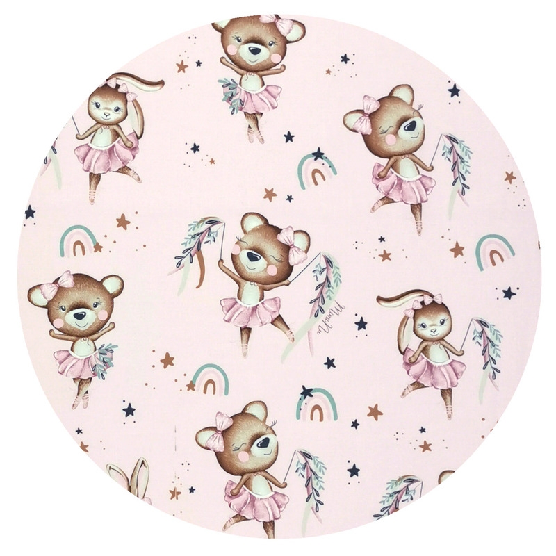 MimiNu - Halat de baie cu urechi 6 - 24 luni, Moale, Cu buzunare, Cu cordon, Din bumbac si thermo fleece, Materiale certificate Oeko Tex Standard 100, Design, Little Ballerina Pink