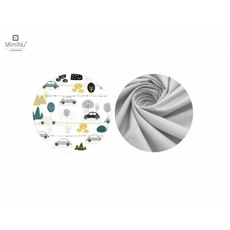 MimiNu - Sac de dormit pentru bebelusi, De iarna, Din bumbac, Cu fermoar lateral, Cu capse pe umar, 70 cm, 0 – 6 luni, 2.5 Tog, Childrens Journey Grey