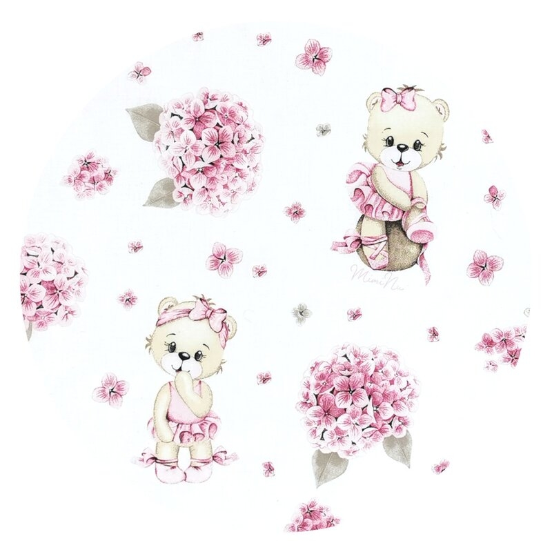 MimiNu - Salteluta pentru carucior, Reversibila, Cu doua fete, Din catifea matlasata si bumbac, Materiale certificate Oeko Tex Standard 100, Dimensiune 78 x 34 cm, Design, Pink ballerina/Pink