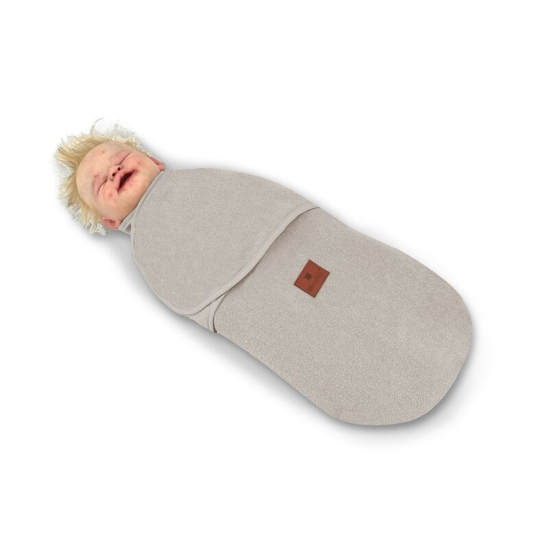 MimiNu - Sistem de infasare bebe, 0 - 3 luni, Din tesatura thermofrotte, Beige