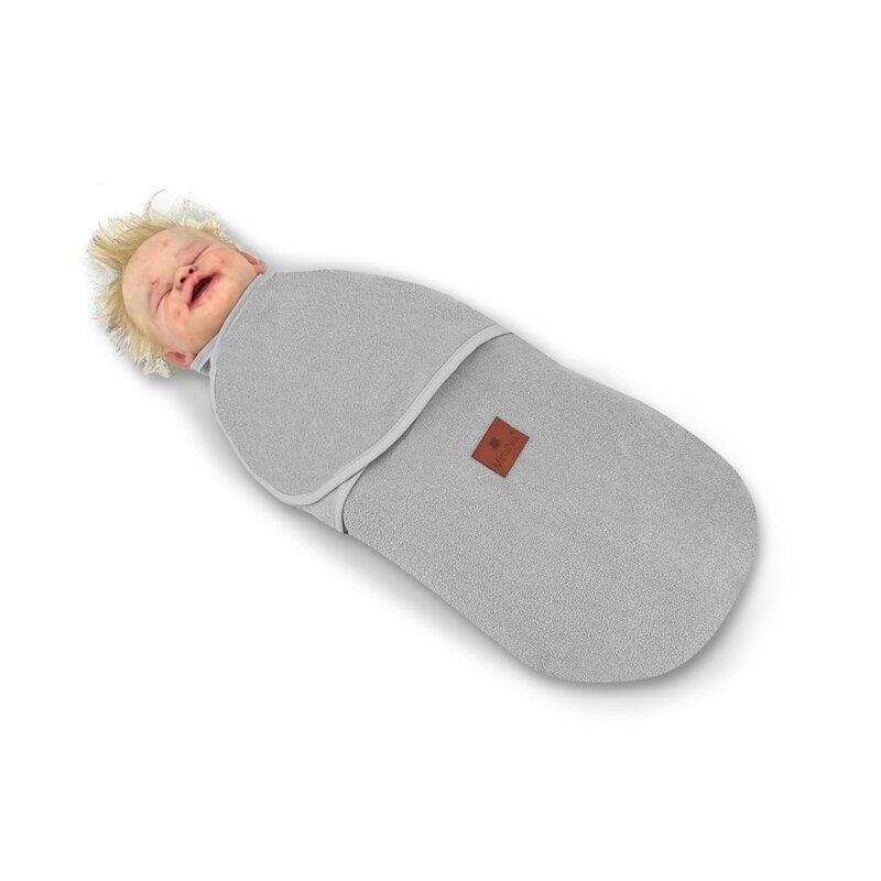 MimiNu - Sistem de infasare bebe, 0 - 3 luni, Din tesatura thermofrotte, Grey