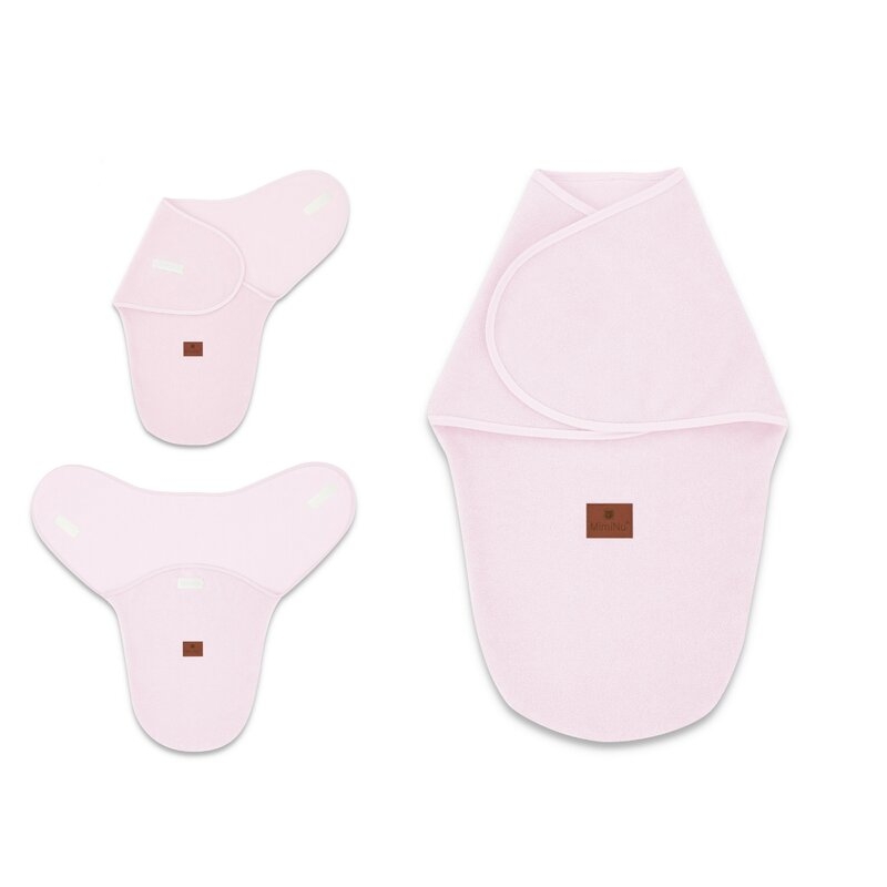 MimiNu - Sistem de infasare bebe, 0 - 3 luni, Din tesatura thermofrotte, Pink