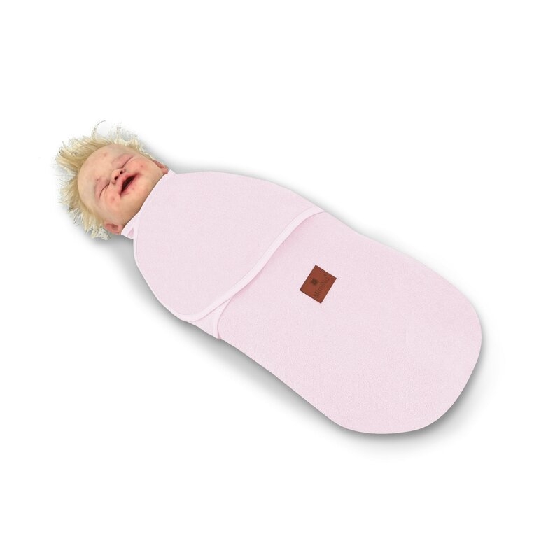 MimiNu - Sistem de infasare bebe, 0 - 3 luni, Din tesatura thermofrotte, Pink