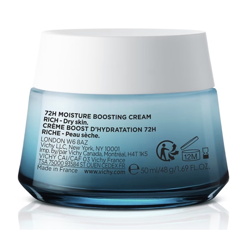 Mineral 89 crema intens hidratanta 72h ten uscat, 50ml, Vichy