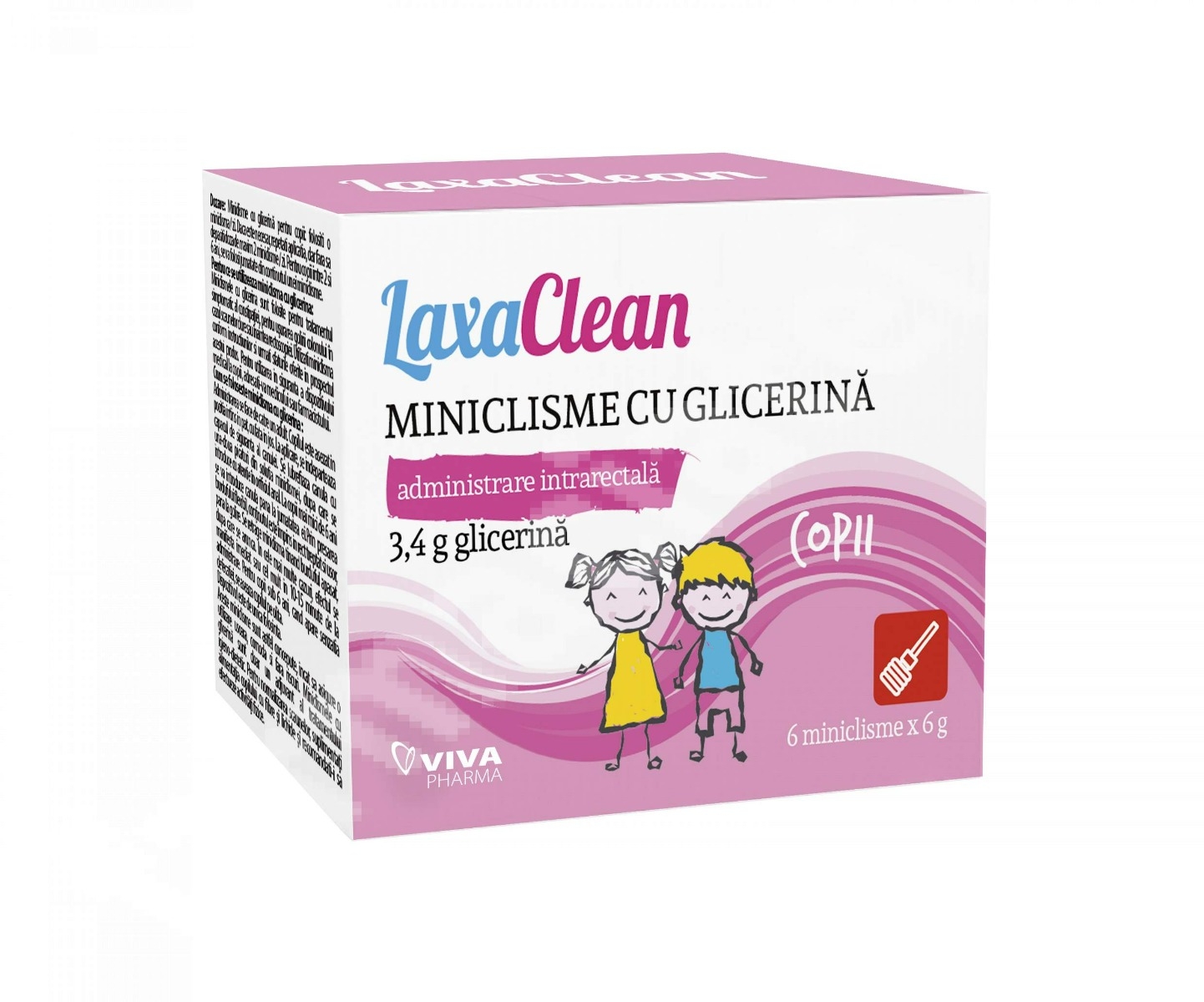 Laxaclean Miniclisme cu glicerina pentru copii 6buc