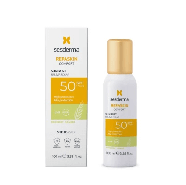 Mist cu protectie solara SPF 50 si rozmarin Repaskin Comfort, 100 ml, Sesderma