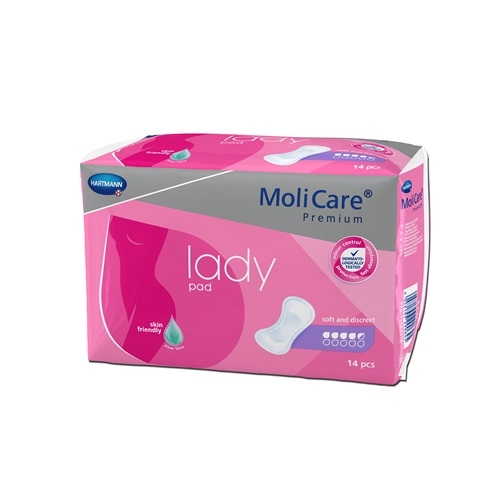 Tampoane absorbante incontinenta urinara femei Molicare - Premium Lady Pad 4,5 picaturi 14buc