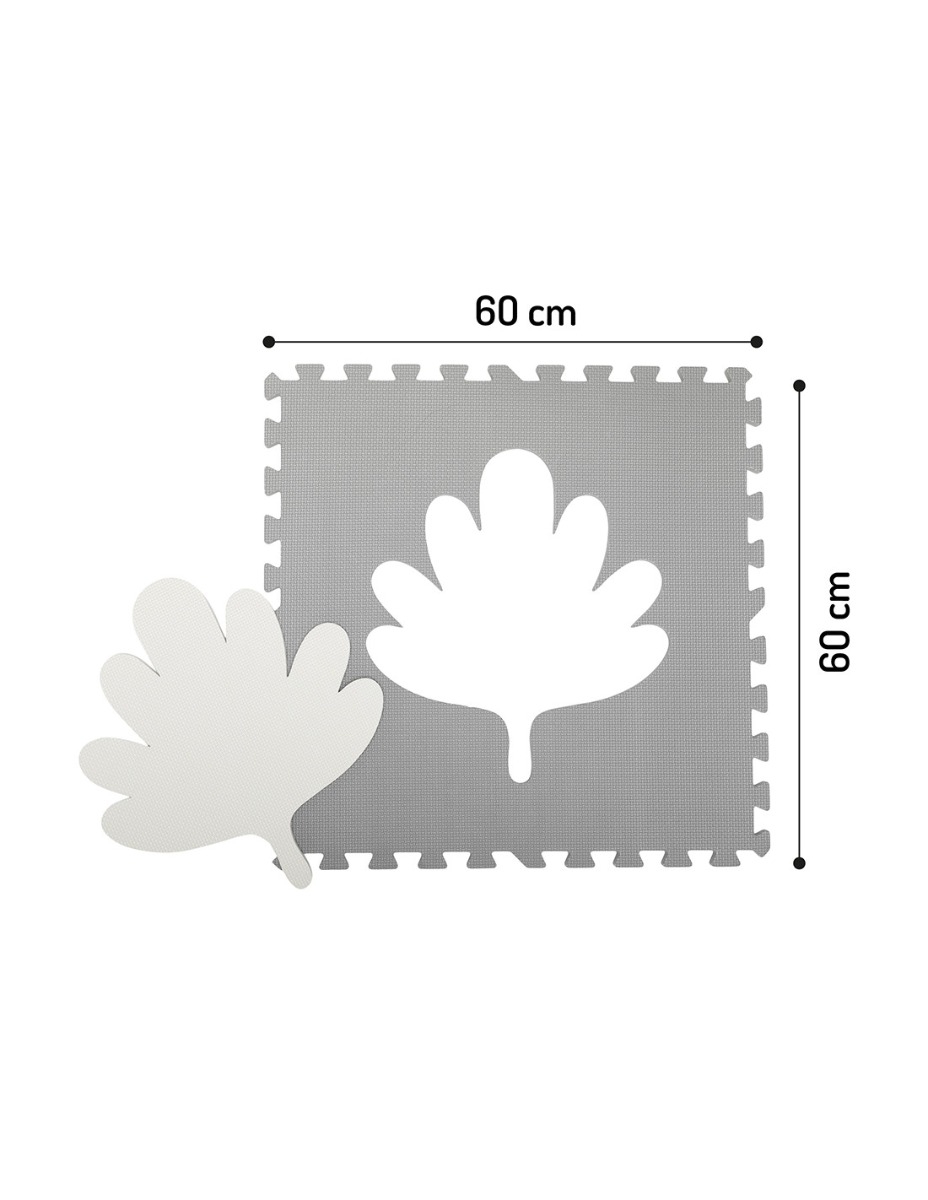 Covoras de joaca puzzle 120x120 cm Momi, Feli - Grey