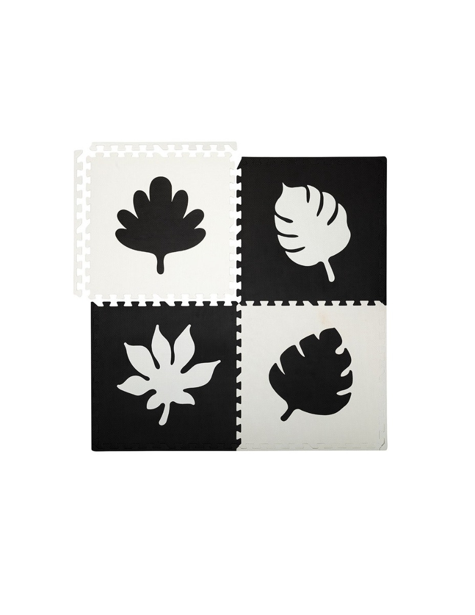 Covoras de joaca puzzle 120x120 cm Momi, Feli - Black