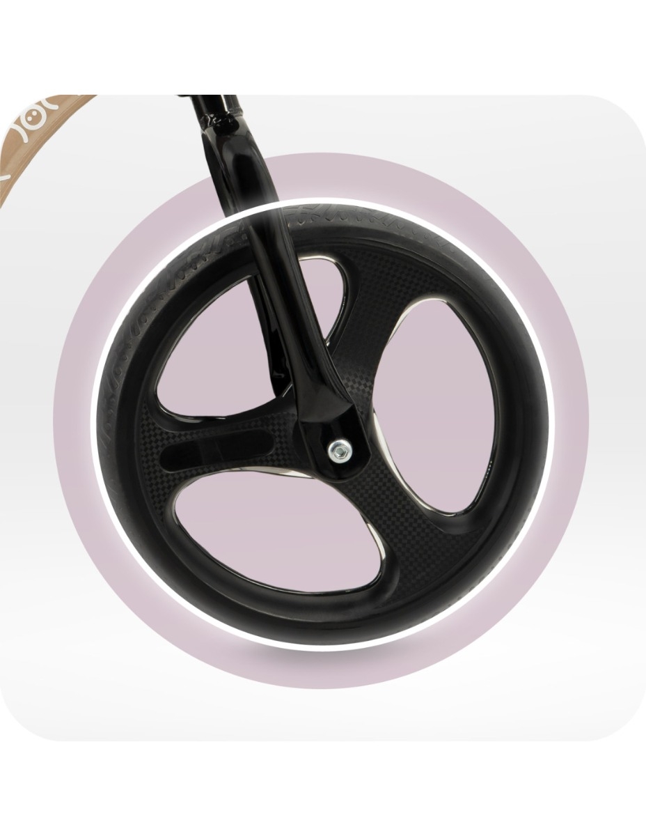Bicicleta fara pedale cu roti led , Momi Isoka - Beige