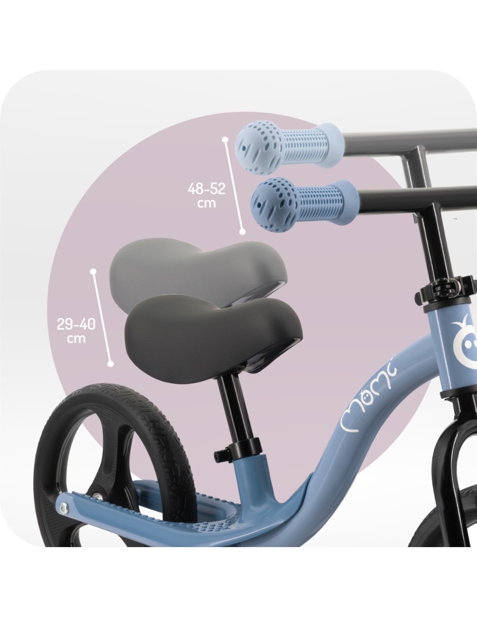 Bicicleta fara pedale cu roti led , Momi Isoka - Blue
