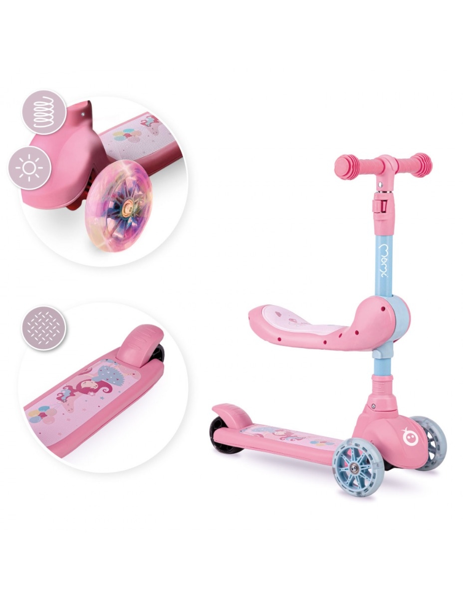 Trotineta transformabila 2in1 MoMi Kiuru - Pink