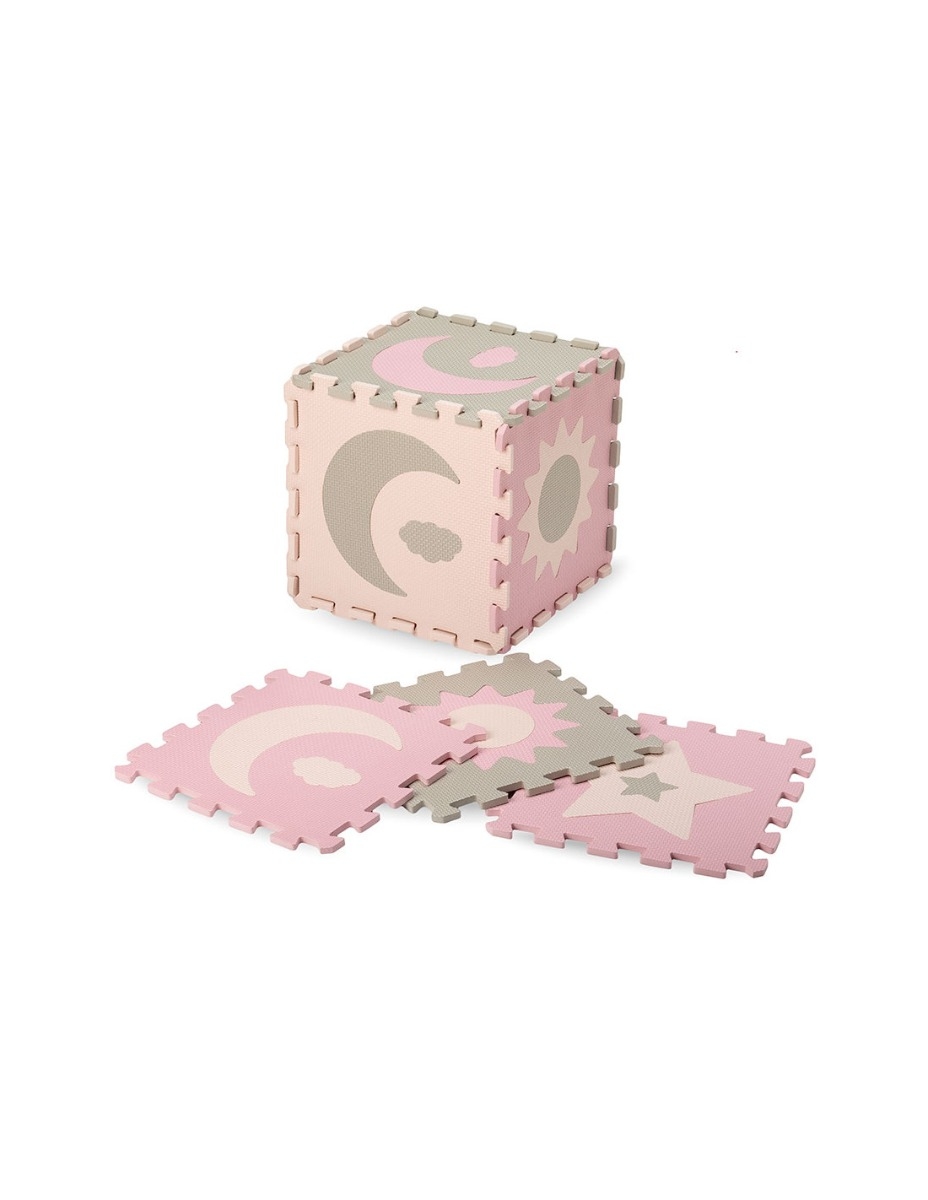 Covoras de joaca puzzle 93x93 cm Momi, Nebe - Pink