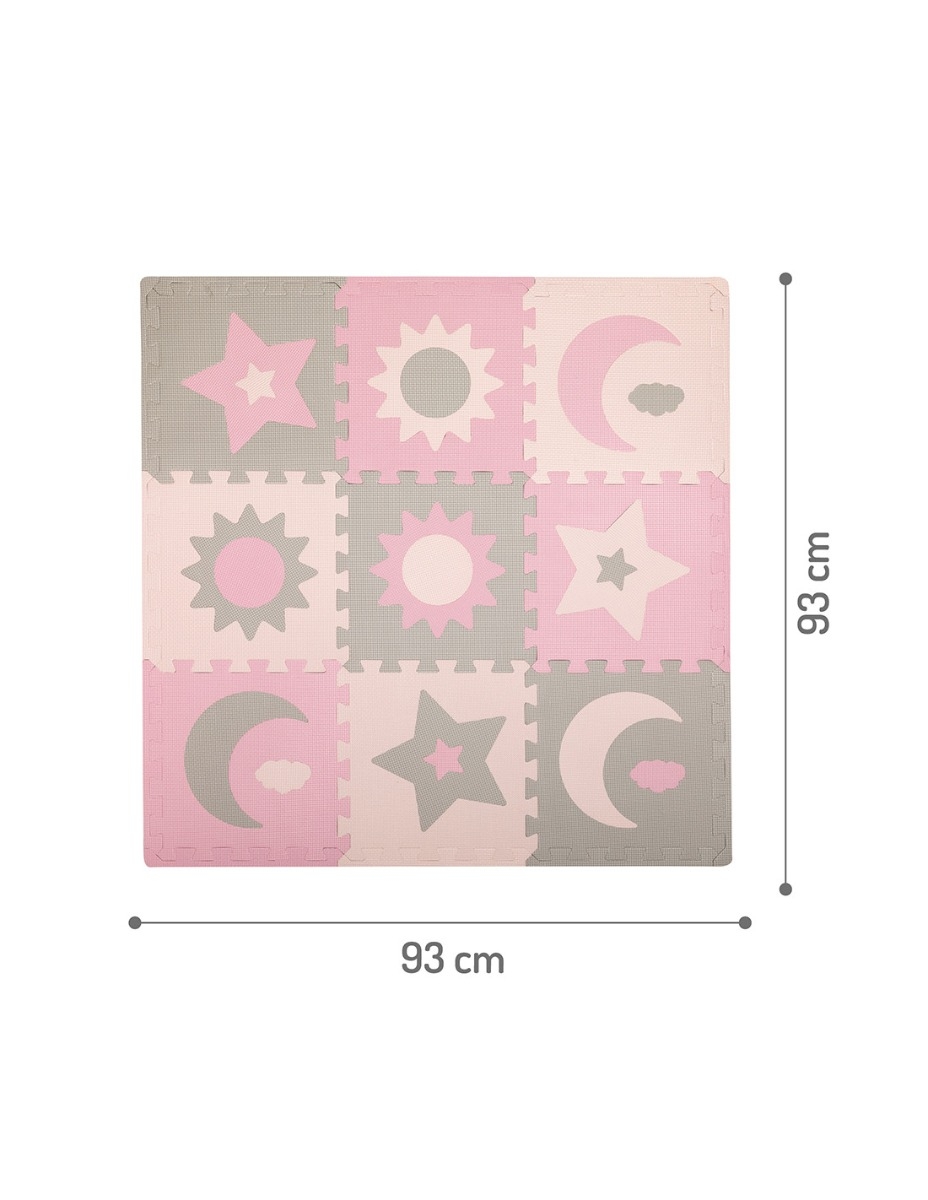 Covoras de joaca puzzle 93x93 cm Momi, Nebe - Pink