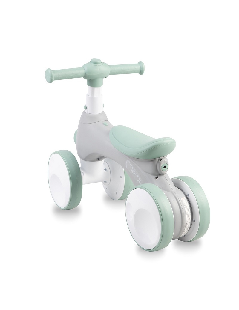 Bicicleta cu lumini, sunet si difuzor de balonase, Momi Tobis - Grey