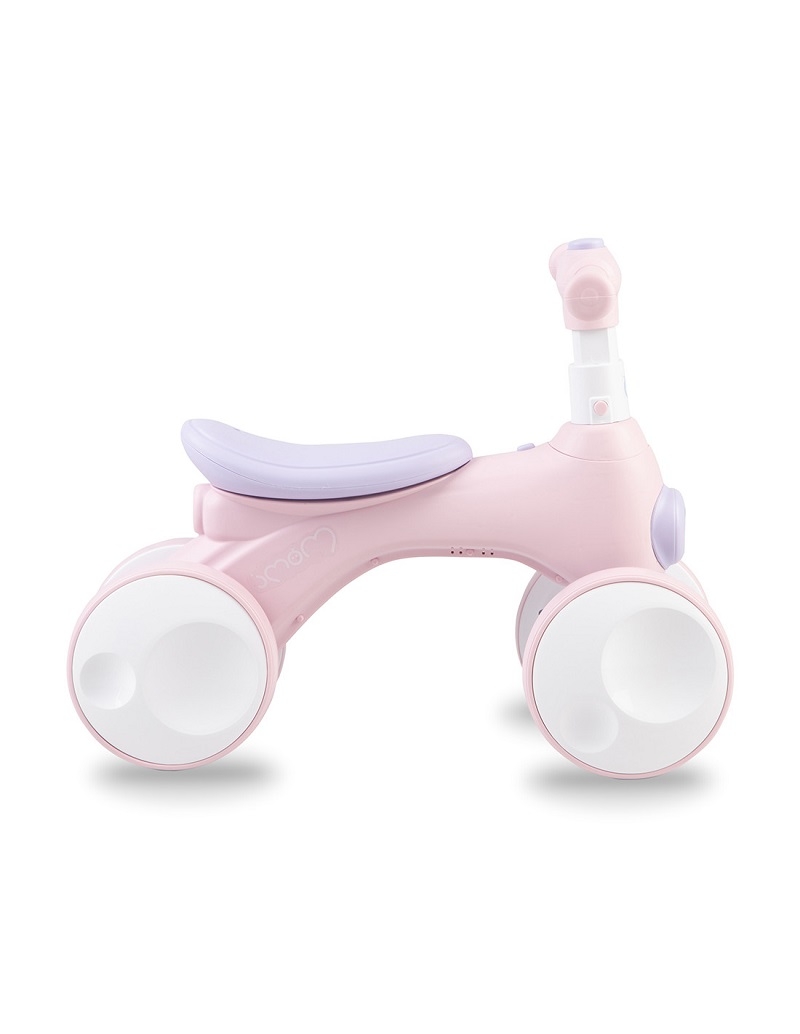 Bicicleta cu lumini, sunet si difuzor de balonase, Momi Tobis - Pink