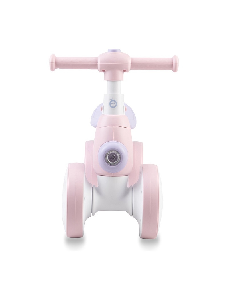 Bicicleta cu lumini, sunet si difuzor de balonase, Momi Tobis - Pink