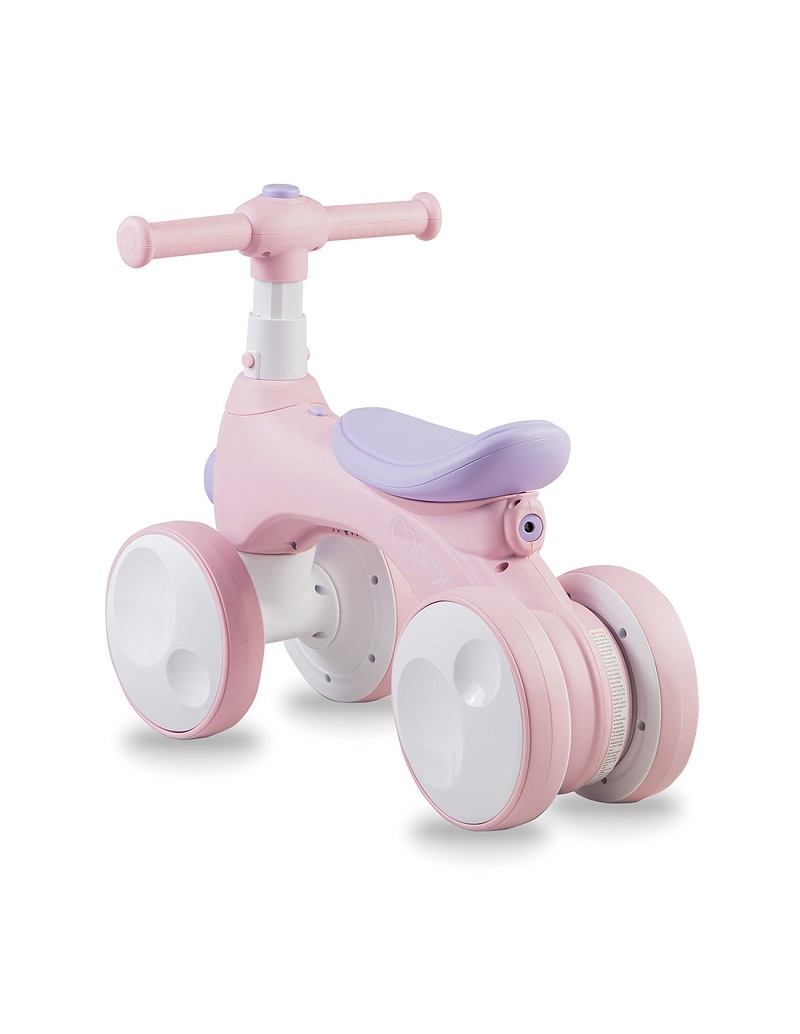 Bicicleta cu lumini, sunet si difuzor de balonase, Momi Tobis - Pink