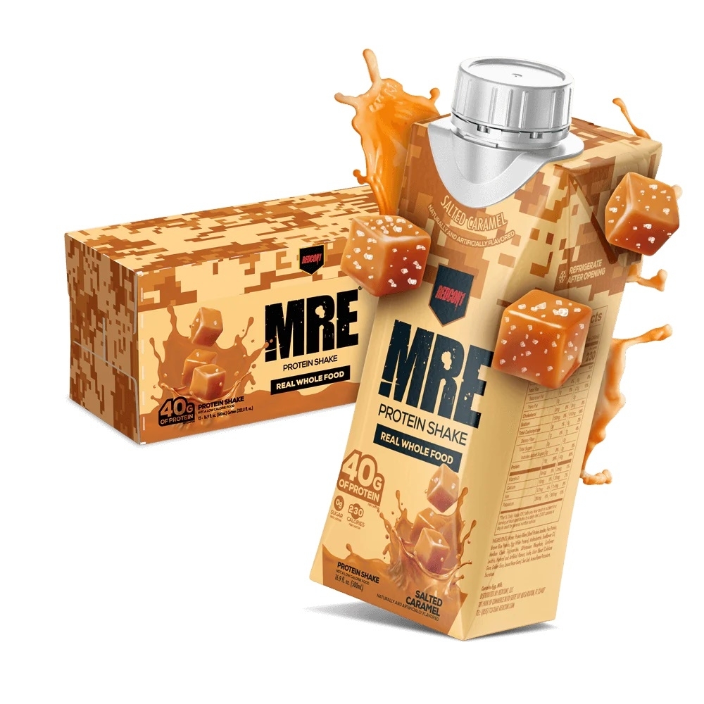 Shake proteic din alimente intregi cu aroma de caramel sarat, 500 ml, REDCON1