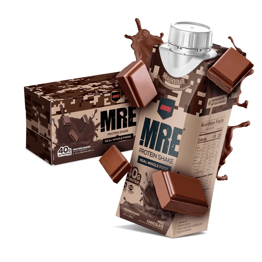 Shake proteic din alimente intregi cu aroma de ciocolata cu lapte, 500 ml, REDCON1