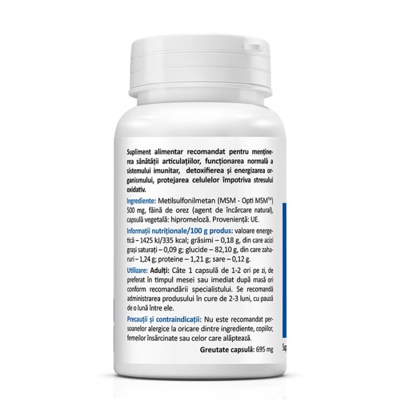 MSM 500 mg, 60 capsule, Zenyth