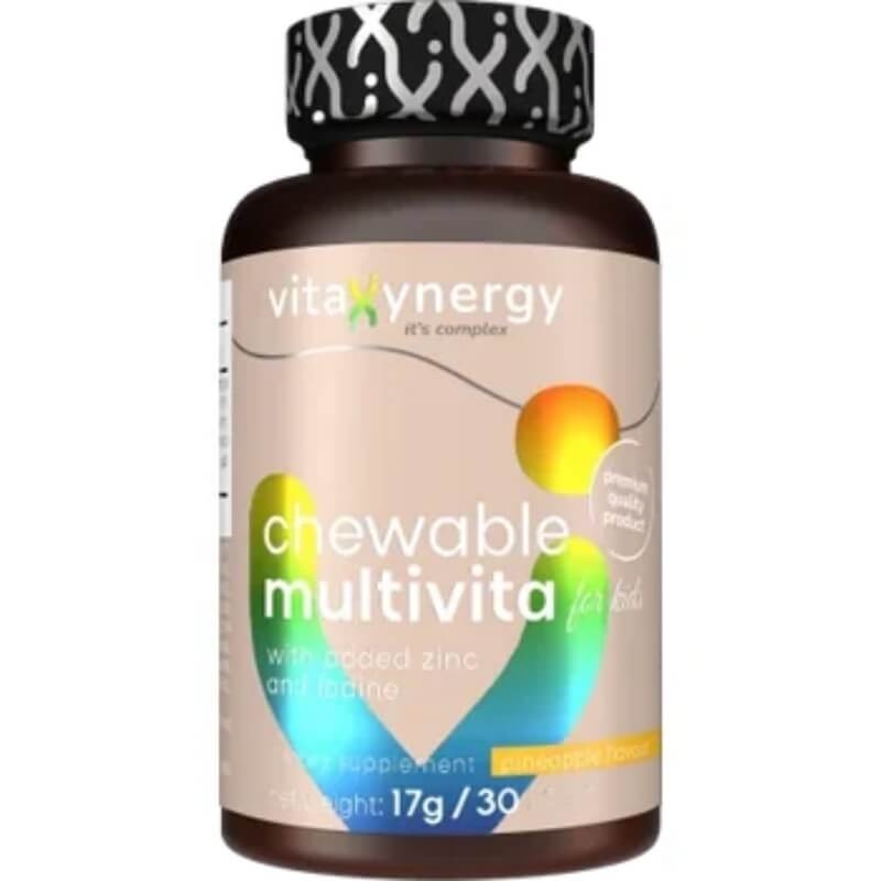 Multivita pentru copii, 30 tablete masticabile, Vitaxynergy