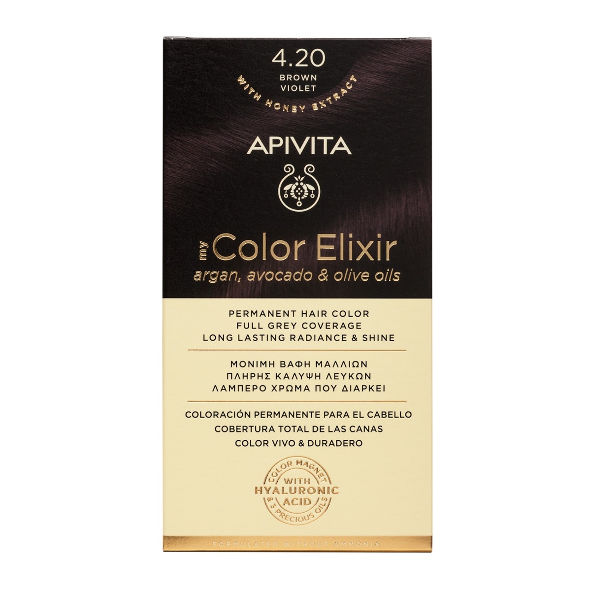 My Color Elixir vopsea par N4.2, 155ml, Apivita 