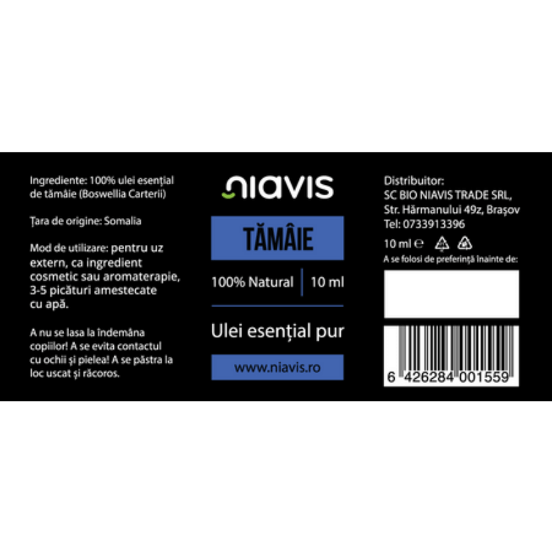 Ulei esential tamaie, 10 ml, Niavis
