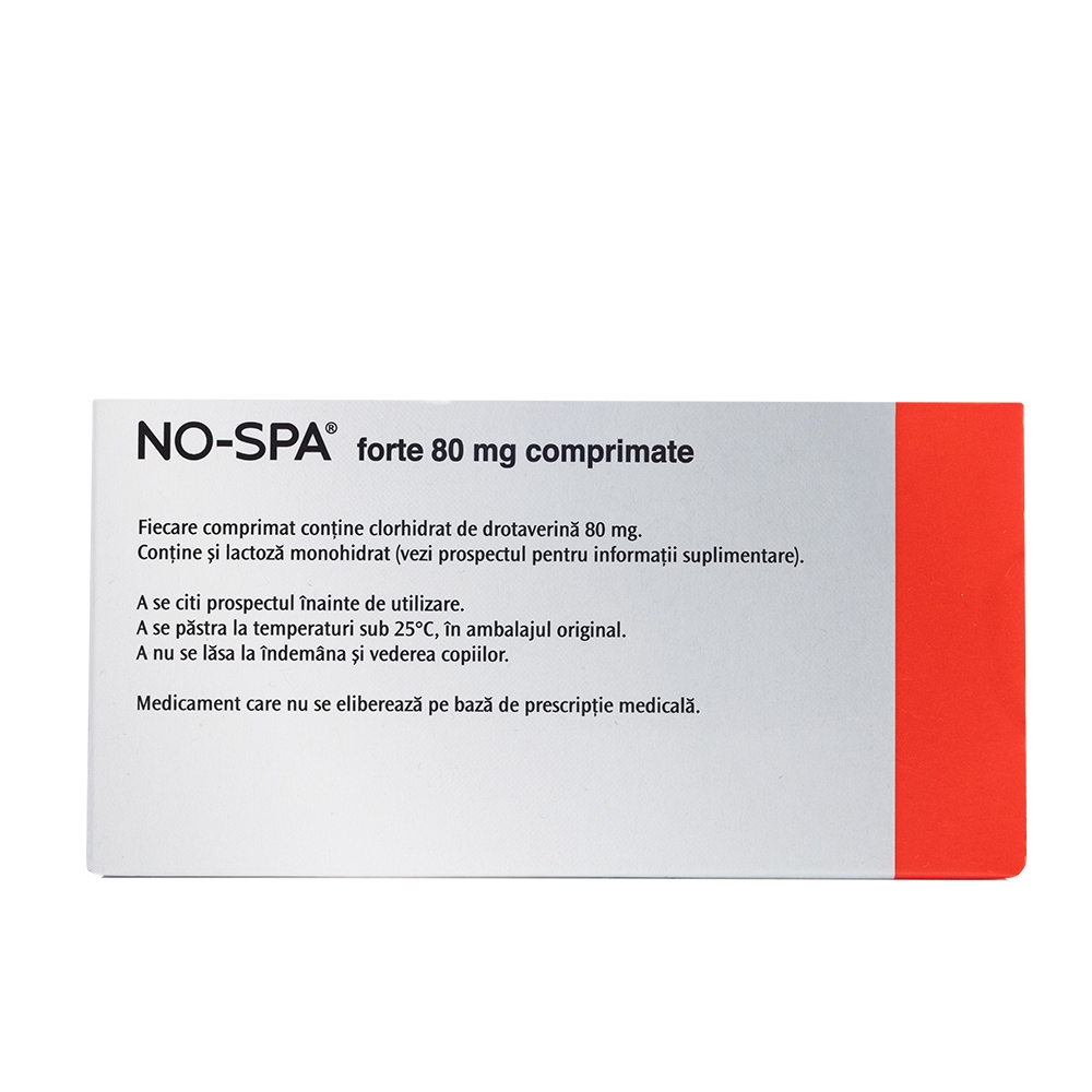 No-Spa® forte 80 mg comprimate x 24 comprimate