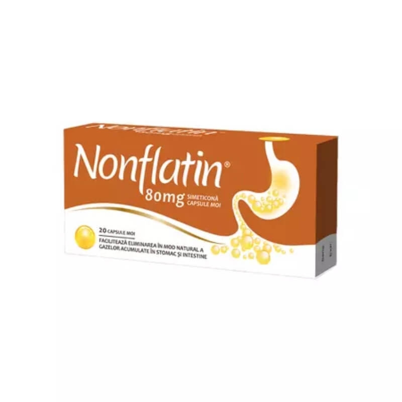 Nonflatin 80 mg, 20 capsule moi, Biofarm
