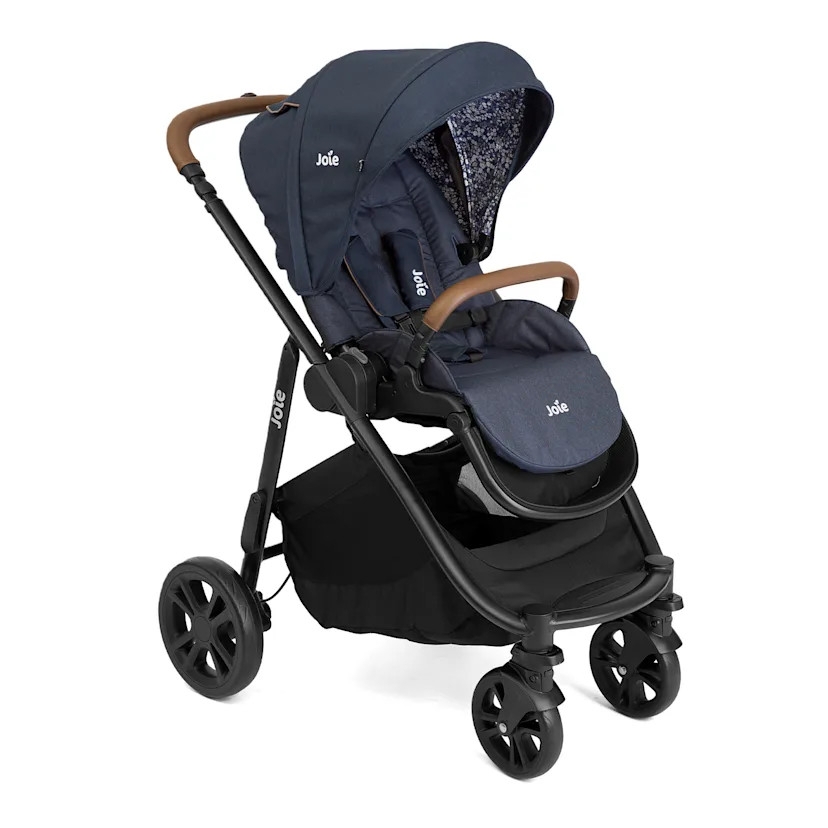 Carucior pentru copii multifunctional 3 in 1 Versatrax E Navy Blazer (Carucior Versatrax E + Landou Ramble + scoica i-Snug), Joie