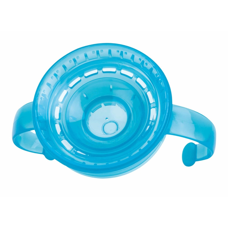 Nuby - Cana cu manere, 360°, Din materialul ecologic tritan, Rezistenta, 240 ml, 6 luni+, Albastru
