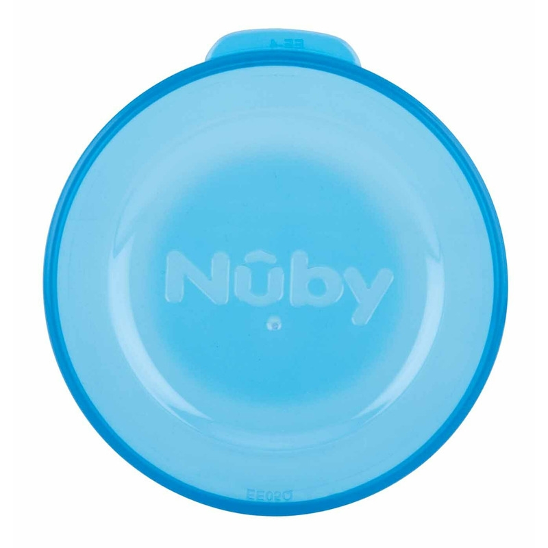 Nuby - Cana cu manere, 360°, Din materialul ecologic tritan, Rezistenta, 240 ml, 6 luni+, Albastru