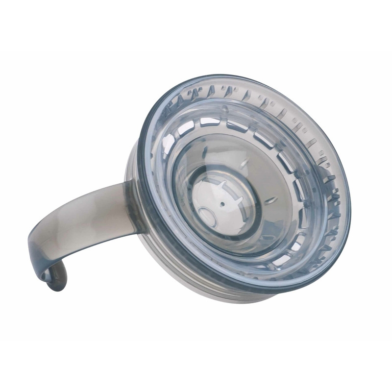 Nuby - Cana cu manere, 360°, Din materialul ecologic tritan, Rezistenta, 240 ml, 6 luni+, Gri