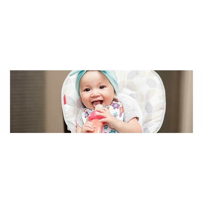 Nuby - Dispozitiv de hranire, Pentru alimente lichide sau semi-solide, Silicon, Fara BPA, 6+ luni, Verde