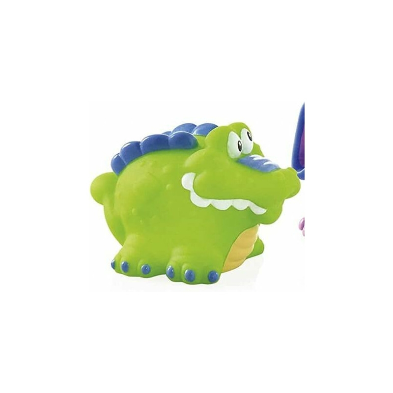 Nuby - Jucarii de baie in forma de animaute, Fara BPA, 4+ luni, Multicolor