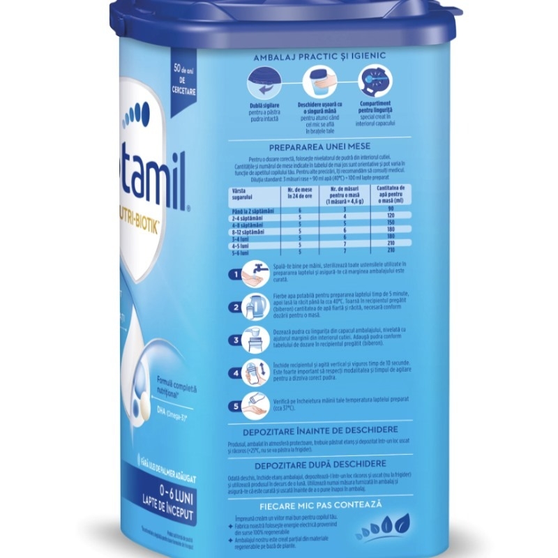 Nutri-Biotik 1 lapte praf, 800g, Aptamil