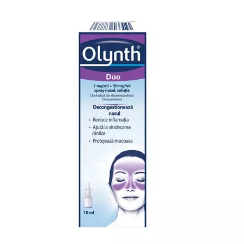 Olynth Duo, 1 mg/ml+50 mg/ml spray nazal, solutie, 10 ml, Johnson & Johnson