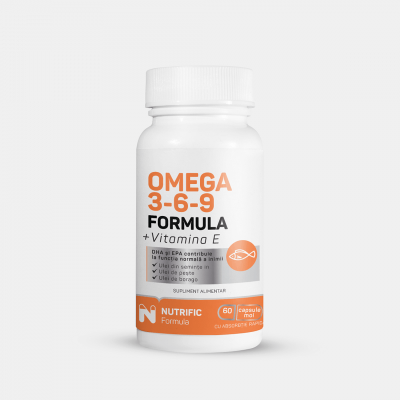 Omega 3-6-9 Formula, 60 capsule moi, Nutrific